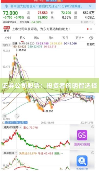 证券公司股票：投资者的明智选择